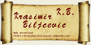 Krasimir Biljčević vizit kartica